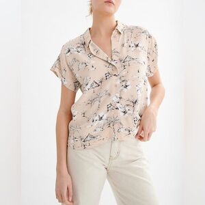 Women’s InWear‎ Short sleeves buttoned up floral blouse size 12